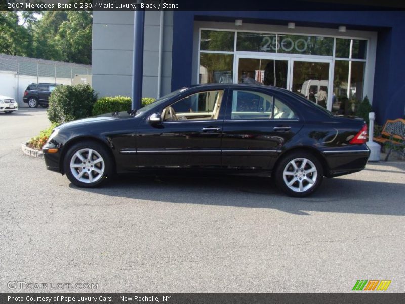 Black / Stone 2007 Mercedes-Benz C 280 4Matic Luxury