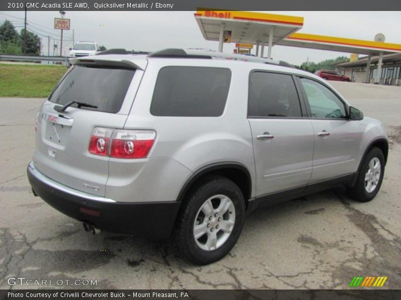Quicksilver Metallic / Ebony 2010 GMC Acadia SLE AWD