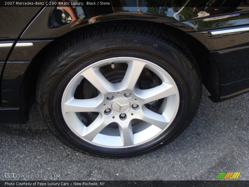 Black / Stone 2007 Mercedes-Benz C 280 4Matic Luxury