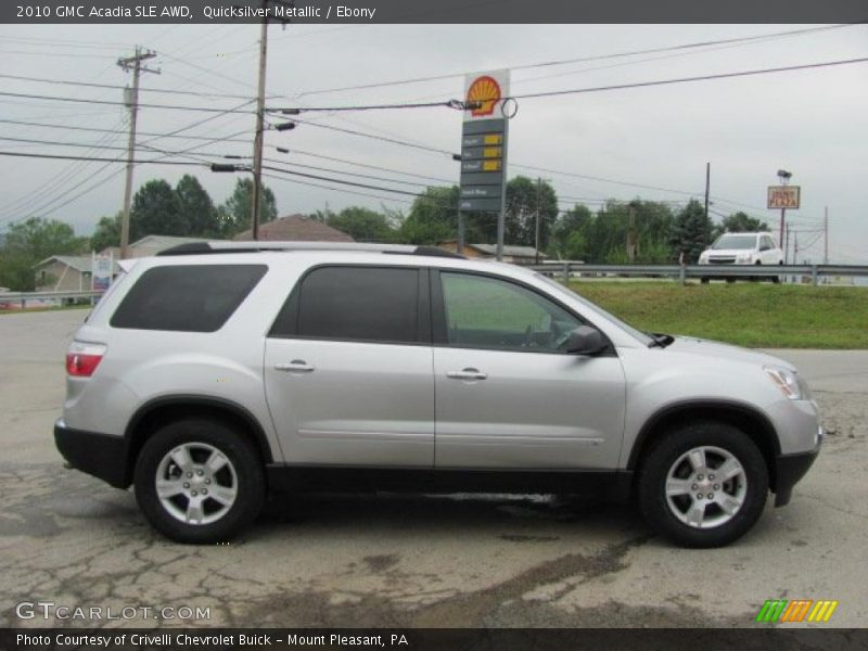 Quicksilver Metallic / Ebony 2010 GMC Acadia SLE AWD
