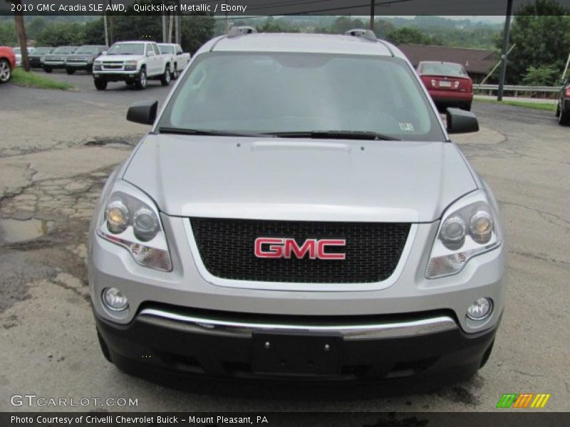 Quicksilver Metallic / Ebony 2010 GMC Acadia SLE AWD