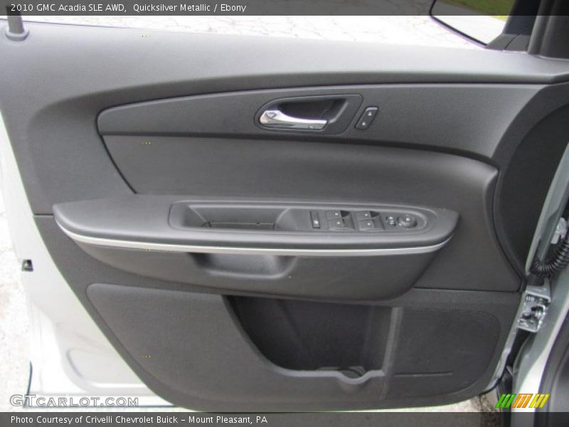 Quicksilver Metallic / Ebony 2010 GMC Acadia SLE AWD