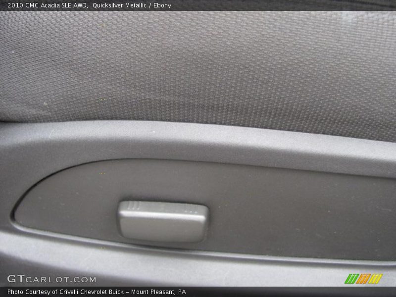 Quicksilver Metallic / Ebony 2010 GMC Acadia SLE AWD