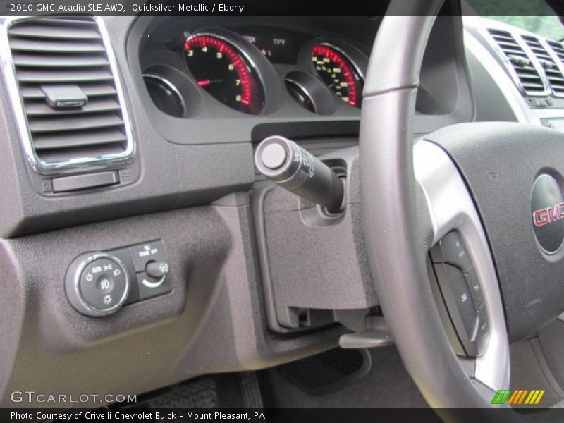 Quicksilver Metallic / Ebony 2010 GMC Acadia SLE AWD