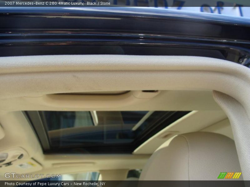 Black / Stone 2007 Mercedes-Benz C 280 4Matic Luxury