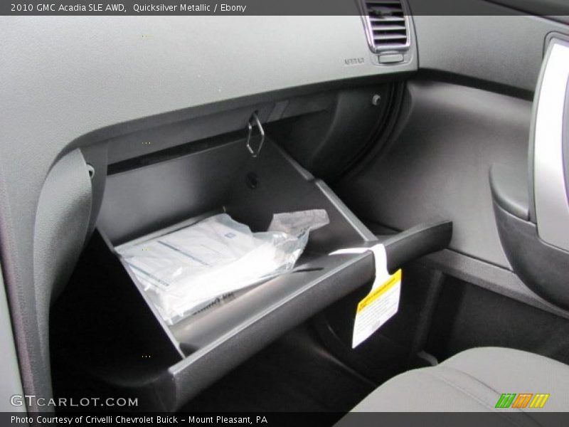 Quicksilver Metallic / Ebony 2010 GMC Acadia SLE AWD