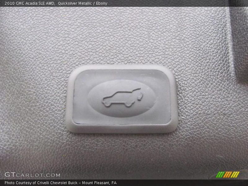 Quicksilver Metallic / Ebony 2010 GMC Acadia SLE AWD