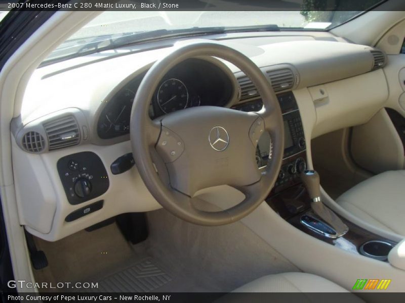 Black / Stone 2007 Mercedes-Benz C 280 4Matic Luxury