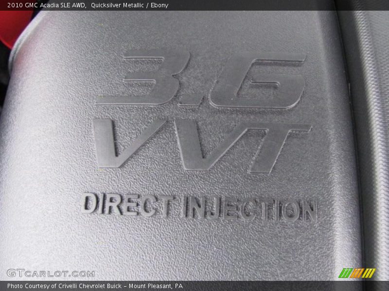 Quicksilver Metallic / Ebony 2010 GMC Acadia SLE AWD