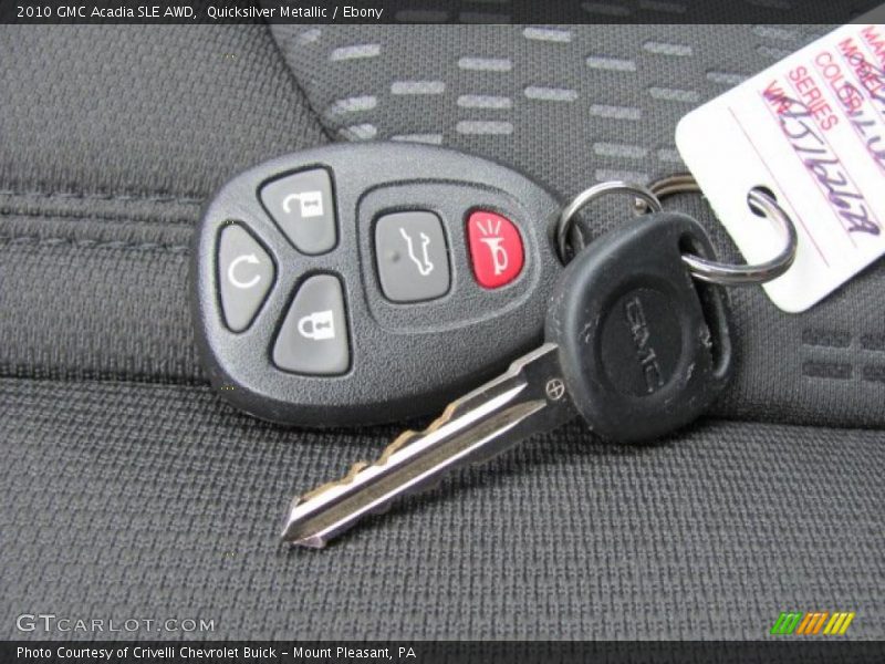 Quicksilver Metallic / Ebony 2010 GMC Acadia SLE AWD