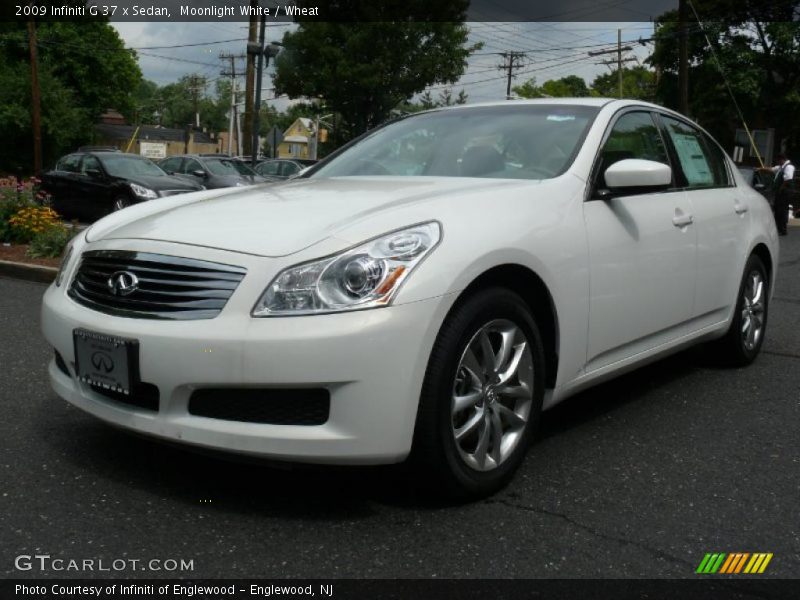 Moonlight White / Wheat 2009 Infiniti G 37 x Sedan