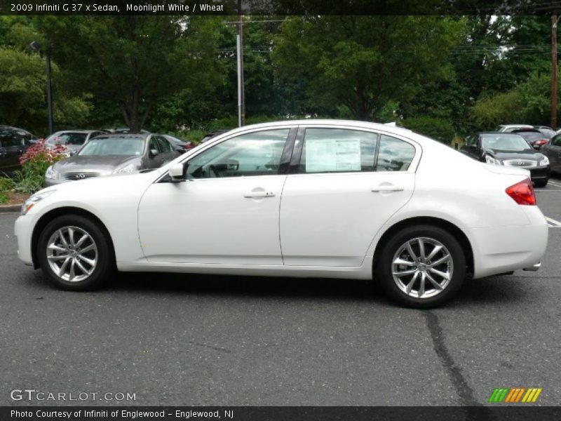 Moonlight White / Wheat 2009 Infiniti G 37 x Sedan