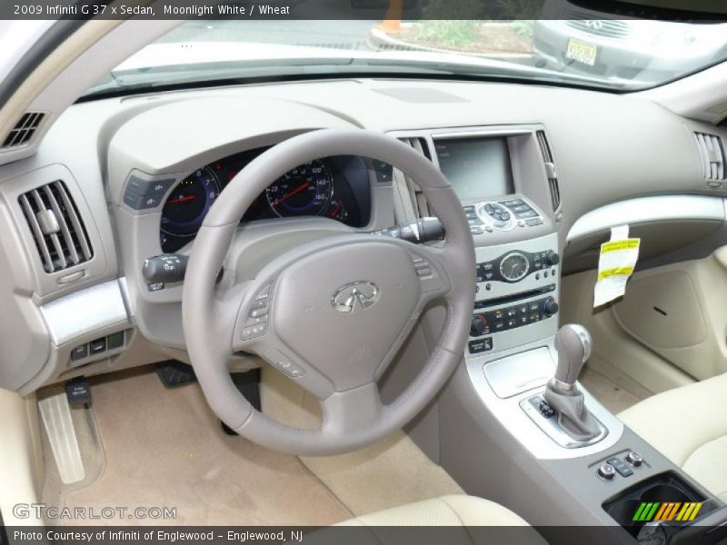 Moonlight White / Wheat 2009 Infiniti G 37 x Sedan