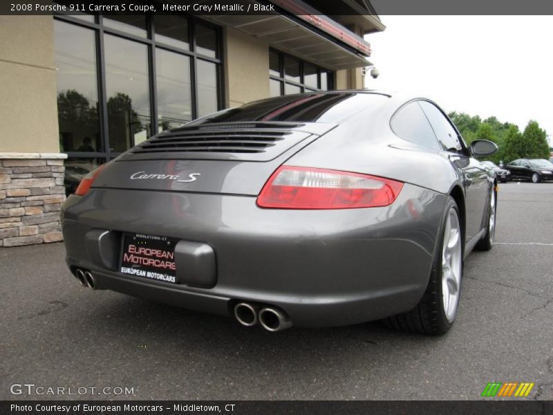 Meteor Grey Metallic / Black 2008 Porsche 911 Carrera S Coupe