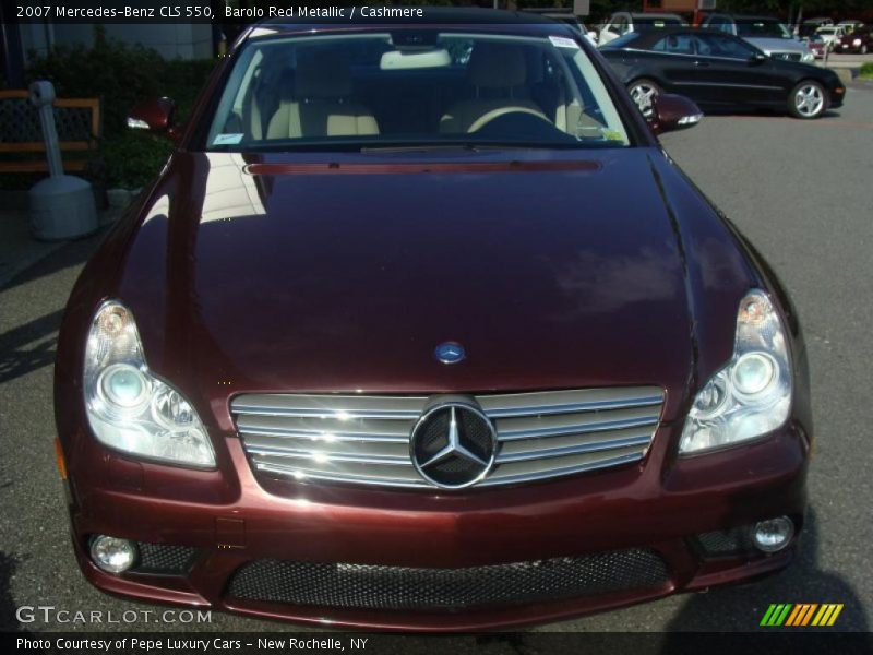 Barolo Red Metallic / Cashmere 2007 Mercedes-Benz CLS 550