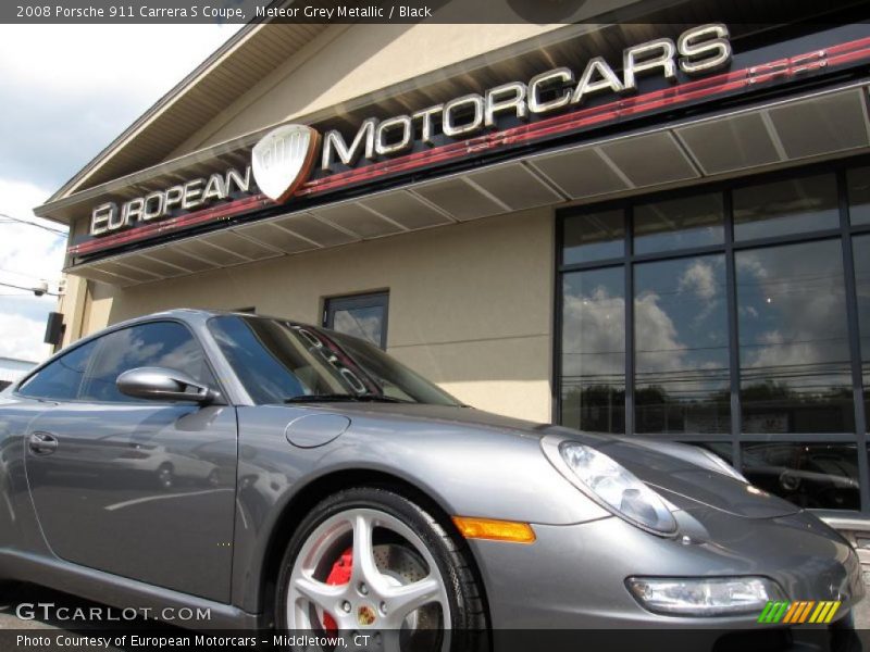 Meteor Grey Metallic / Black 2008 Porsche 911 Carrera S Coupe