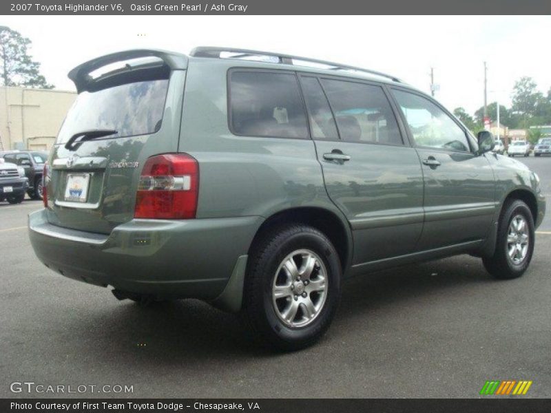 Oasis Green Pearl / Ash Gray 2007 Toyota Highlander V6