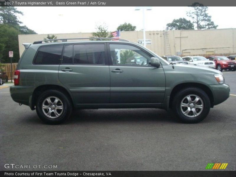 Oasis Green Pearl / Ash Gray 2007 Toyota Highlander V6