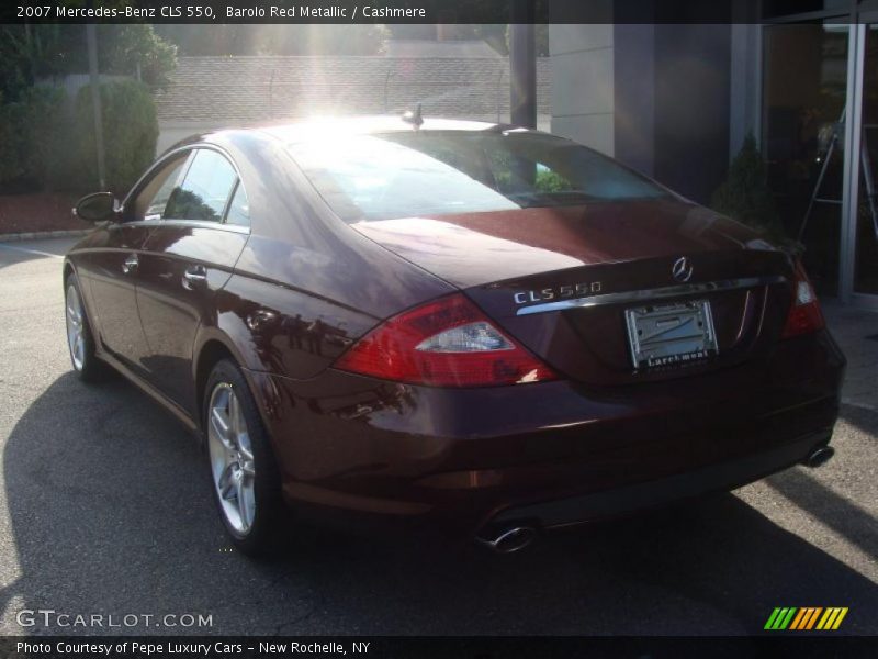 Barolo Red Metallic / Cashmere 2007 Mercedes-Benz CLS 550