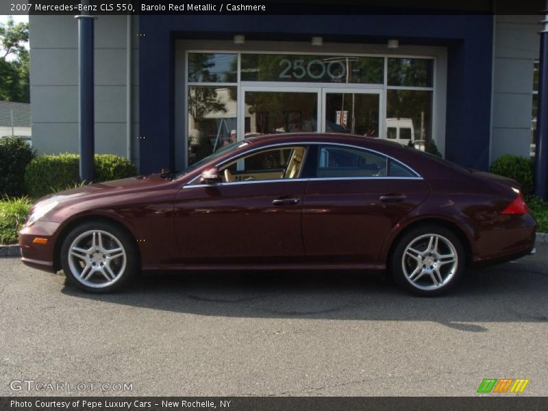 Barolo Red Metallic / Cashmere 2007 Mercedes-Benz CLS 550