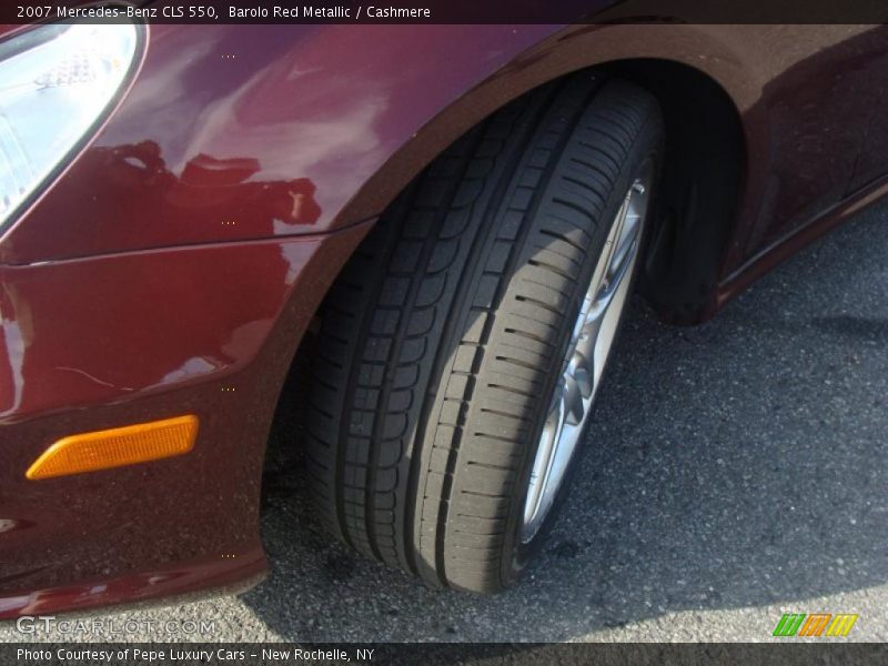 Barolo Red Metallic / Cashmere 2007 Mercedes-Benz CLS 550