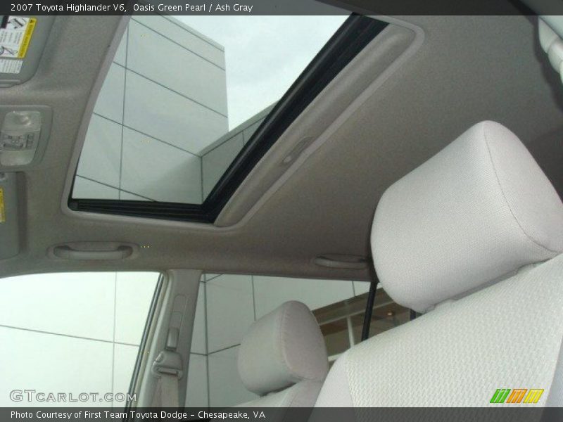 Oasis Green Pearl / Ash Gray 2007 Toyota Highlander V6