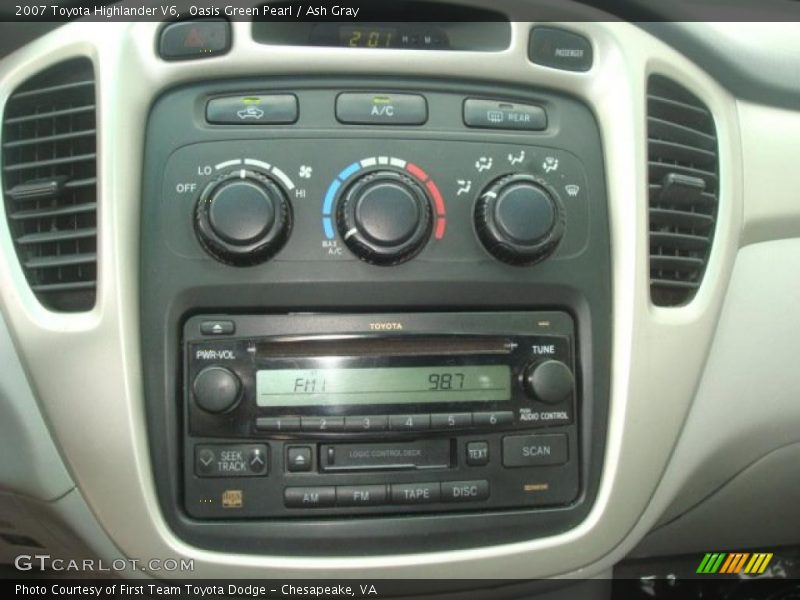 Oasis Green Pearl / Ash Gray 2007 Toyota Highlander V6