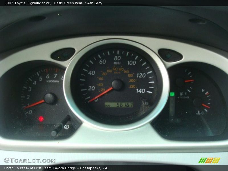 Oasis Green Pearl / Ash Gray 2007 Toyota Highlander V6