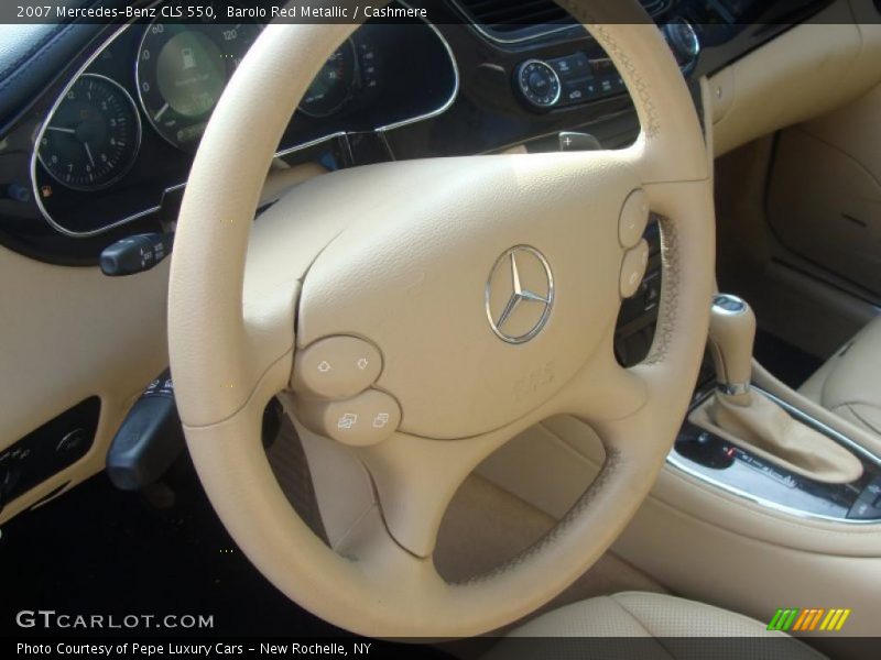 Barolo Red Metallic / Cashmere 2007 Mercedes-Benz CLS 550