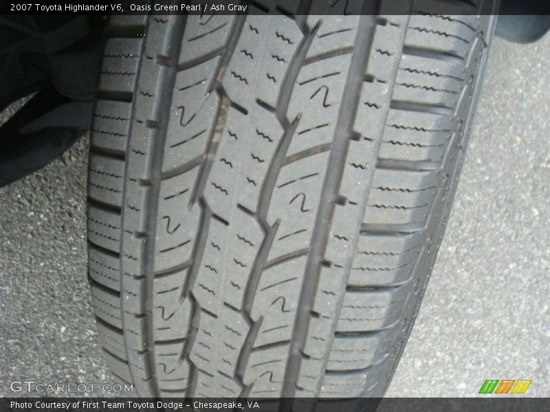 Oasis Green Pearl / Ash Gray 2007 Toyota Highlander V6