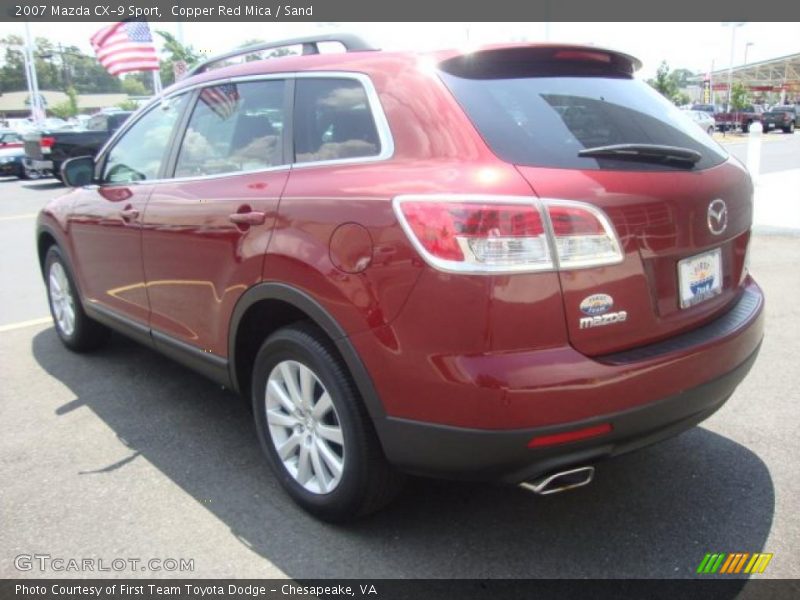 Copper Red Mica / Sand 2007 Mazda CX-9 Sport