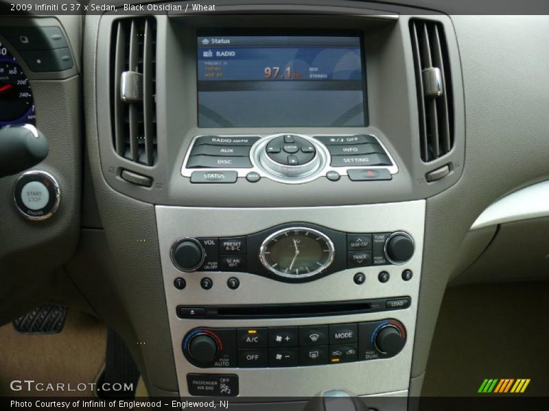 Black Obsidian / Wheat 2009 Infiniti G 37 x Sedan