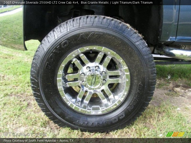 Blue Granite Metallic / Light Titanium/Dark Titanium 2007 Chevrolet Silverado 2500HD LTZ Crew Cab 4x4