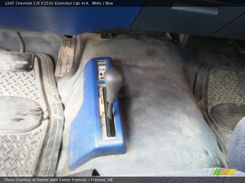 White / Blue 1995 Chevrolet C/K K1500 Extended Cab 4x4