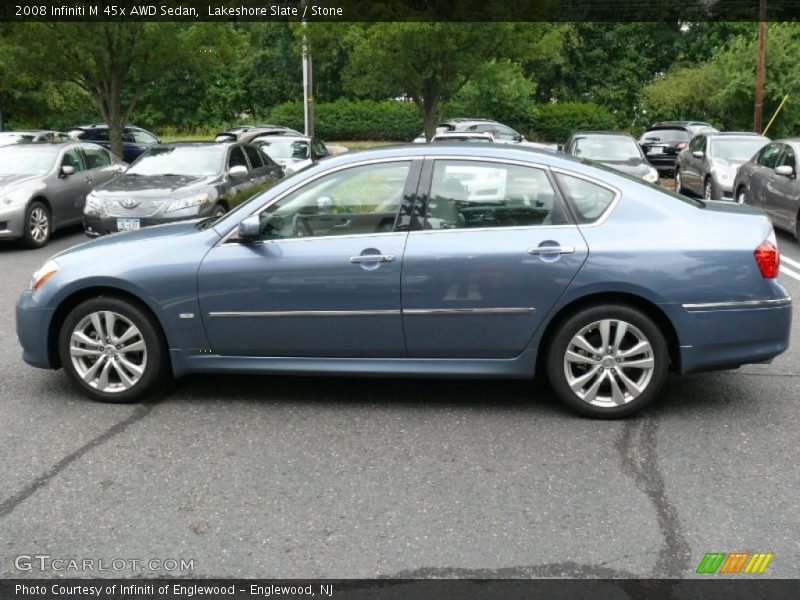 Lakeshore Slate / Stone 2008 Infiniti M 45x AWD Sedan