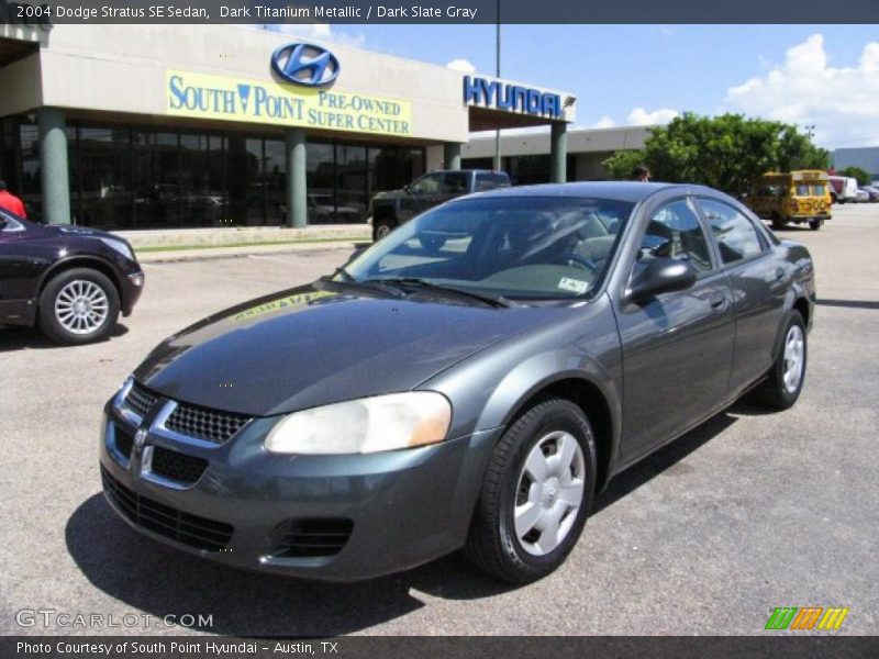 Dark Titanium Metallic / Dark Slate Gray 2004 Dodge Stratus SE Sedan