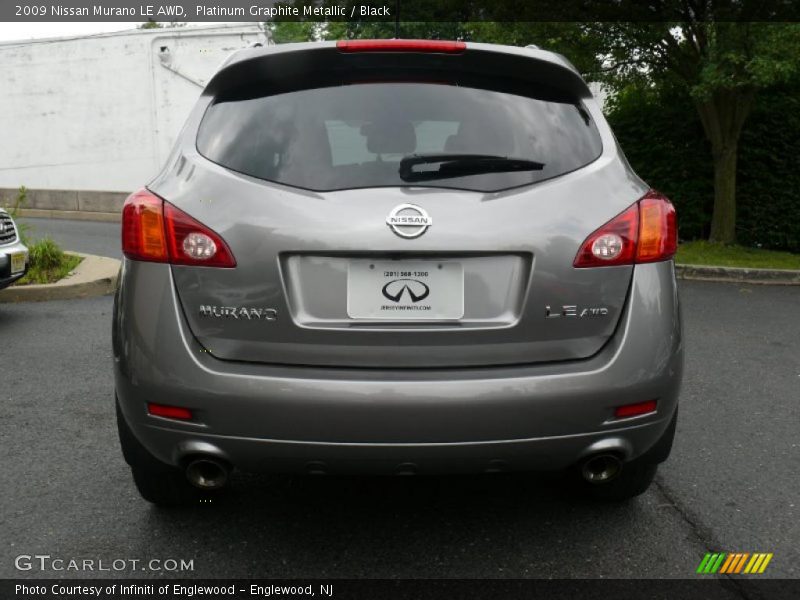 Platinum Graphite Metallic / Black 2009 Nissan Murano LE AWD