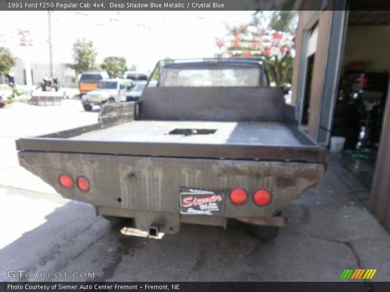 Deep Shadow Blue Metallic / Crystal Blue 1991 Ford F250 Regular Cab 4x4