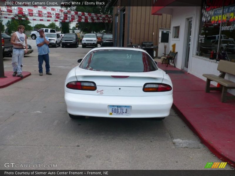 Arctic White / Ebony Black 2002 Chevrolet Camaro Coupe