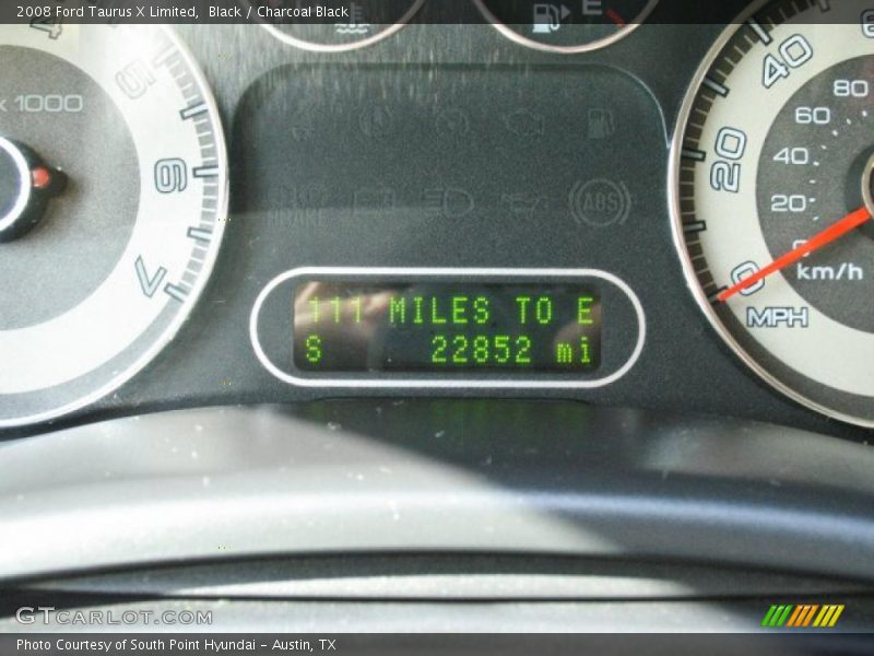 Black / Charcoal Black 2008 Ford Taurus X Limited