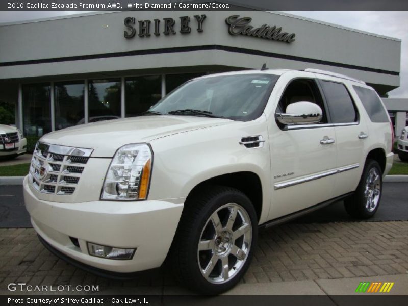 White Diamond / Cashmere/Cocoa 2010 Cadillac Escalade Premium AWD