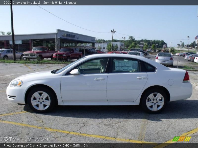 Summit White / Neutral 2011 Chevrolet Impala LS