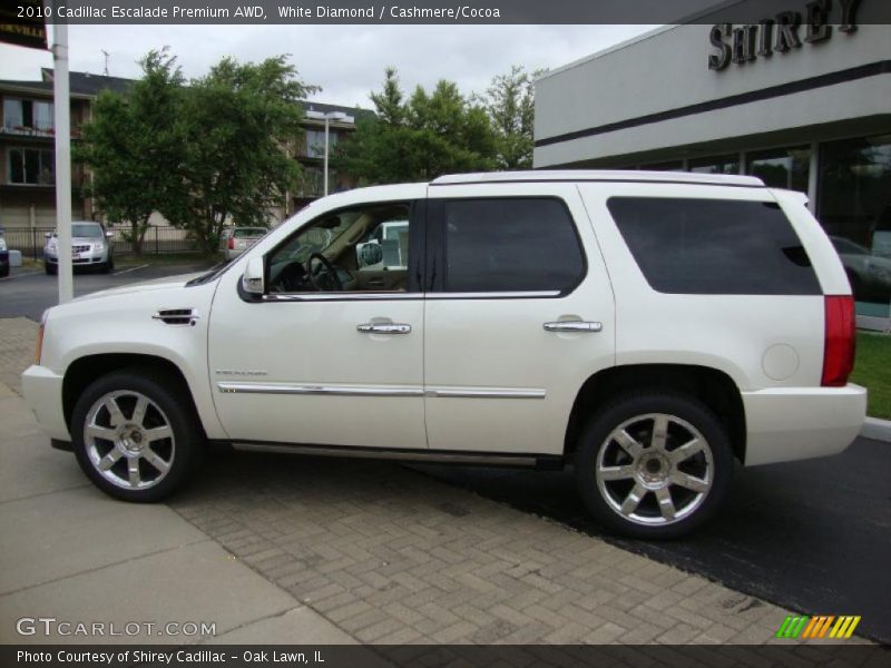 White Diamond / Cashmere/Cocoa 2010 Cadillac Escalade Premium AWD