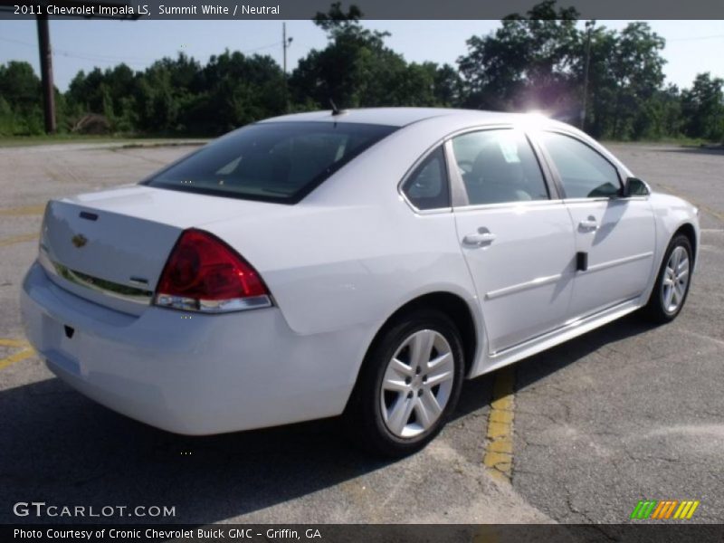 Summit White / Neutral 2011 Chevrolet Impala LS