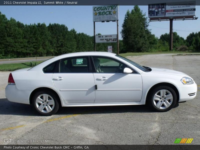 Summit White / Neutral 2011 Chevrolet Impala LS