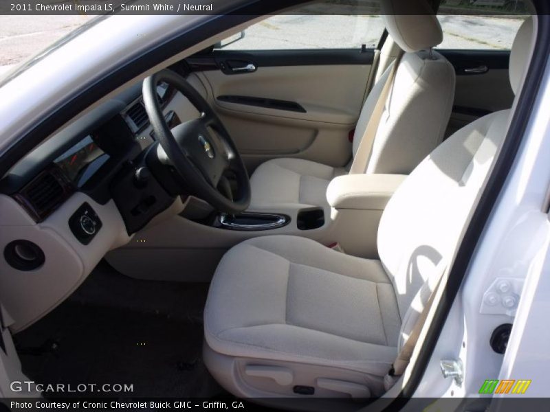 Summit White / Neutral 2011 Chevrolet Impala LS