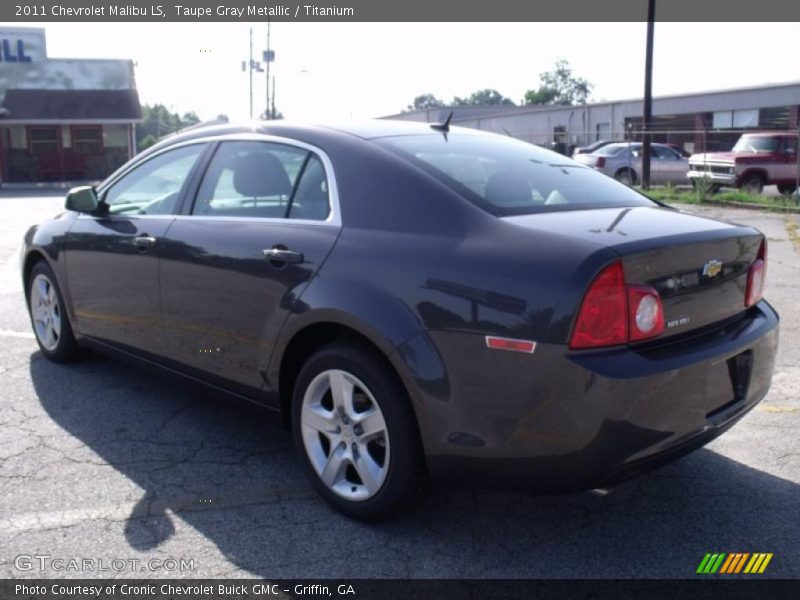 Taupe Gray Metallic / Titanium 2011 Chevrolet Malibu LS