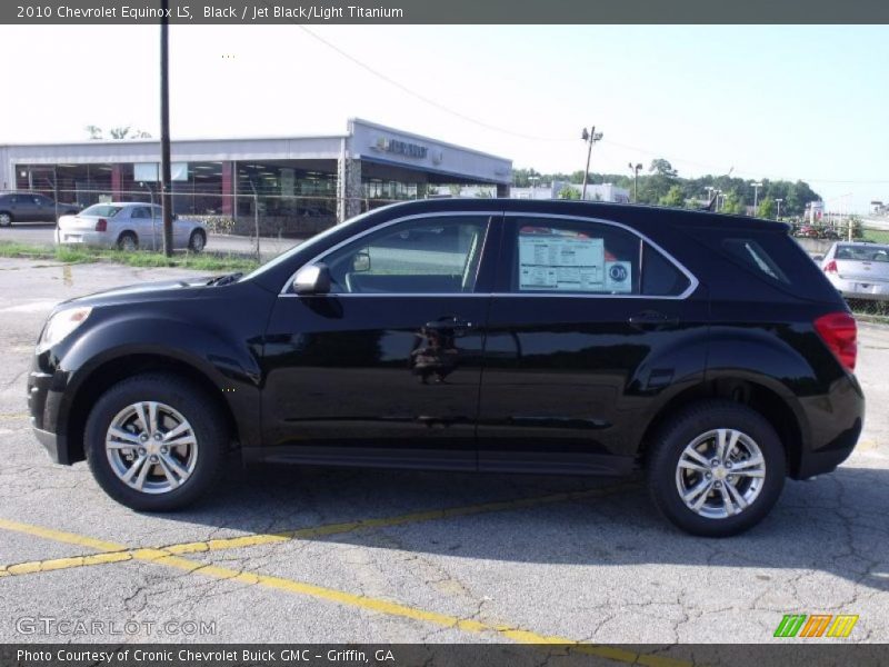 Black / Jet Black/Light Titanium 2010 Chevrolet Equinox LS