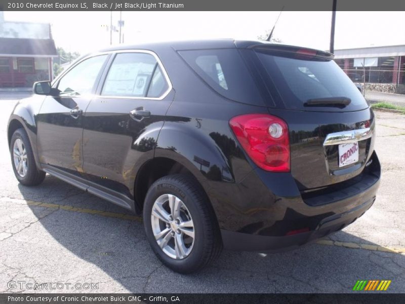 Black / Jet Black/Light Titanium 2010 Chevrolet Equinox LS