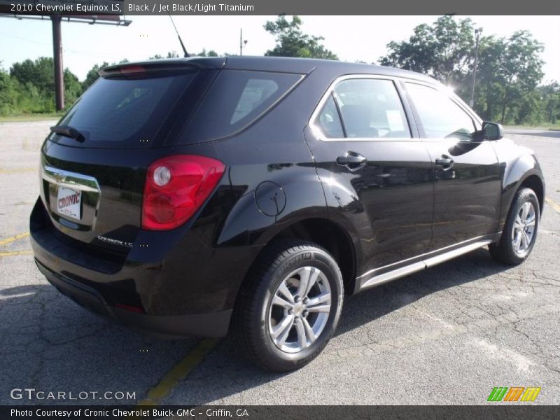 Black / Jet Black/Light Titanium 2010 Chevrolet Equinox LS
